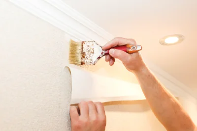 Pose de papier peint à Nedde — revêtements muraux et toiles de verre